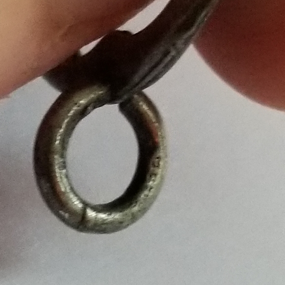 Vintage key pendant SOSY skeleton key steampunk charm silver tone heart - Picture 12 of 12